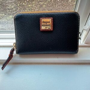 Dooney & Bourke Black Pebbled Leather Wallet
